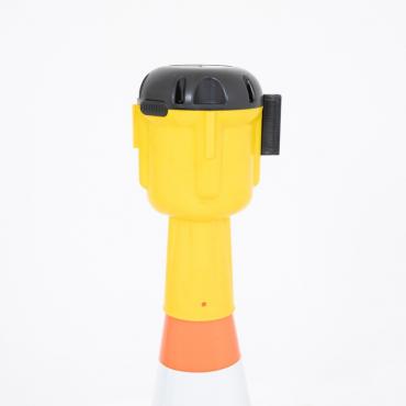 Enrouleur à sangle jaune et...