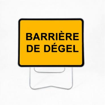 Panneau temporaire Barrière...