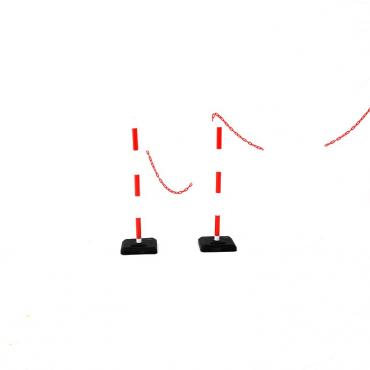 Kit de 2 poteaux PVC, base...