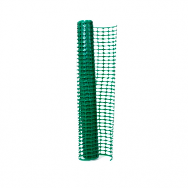 Vue de face du filet de chantier vert L 50 m x H 1m50