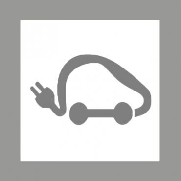 Pochoir logo voiture électrique