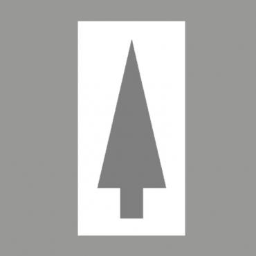 Pochoir logo flèche
