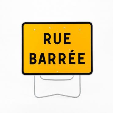 Panneau temporaire Rue...