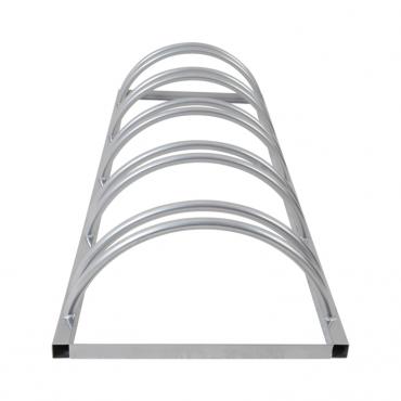 Vue du dessus du rack à vélos 5 places