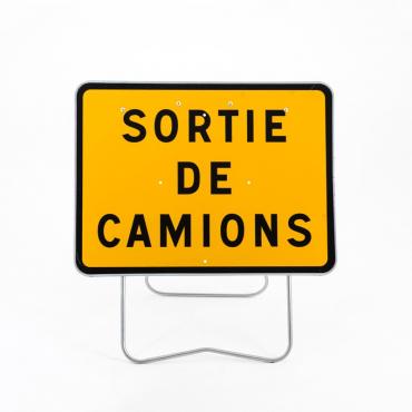 Panneau temporaire Sortie...