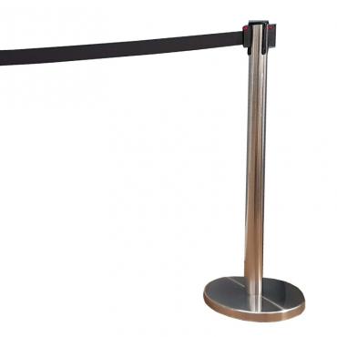 Poteau guidage métal brossé -1 poteau
