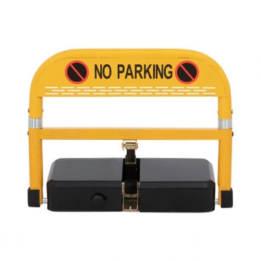 Vue de face de la barrière de parking automatique électrique à ressorts à télécommande