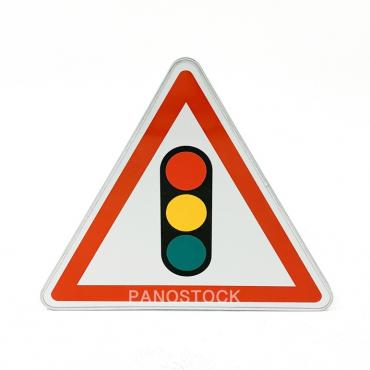 Panneau de danger A17 Feux...